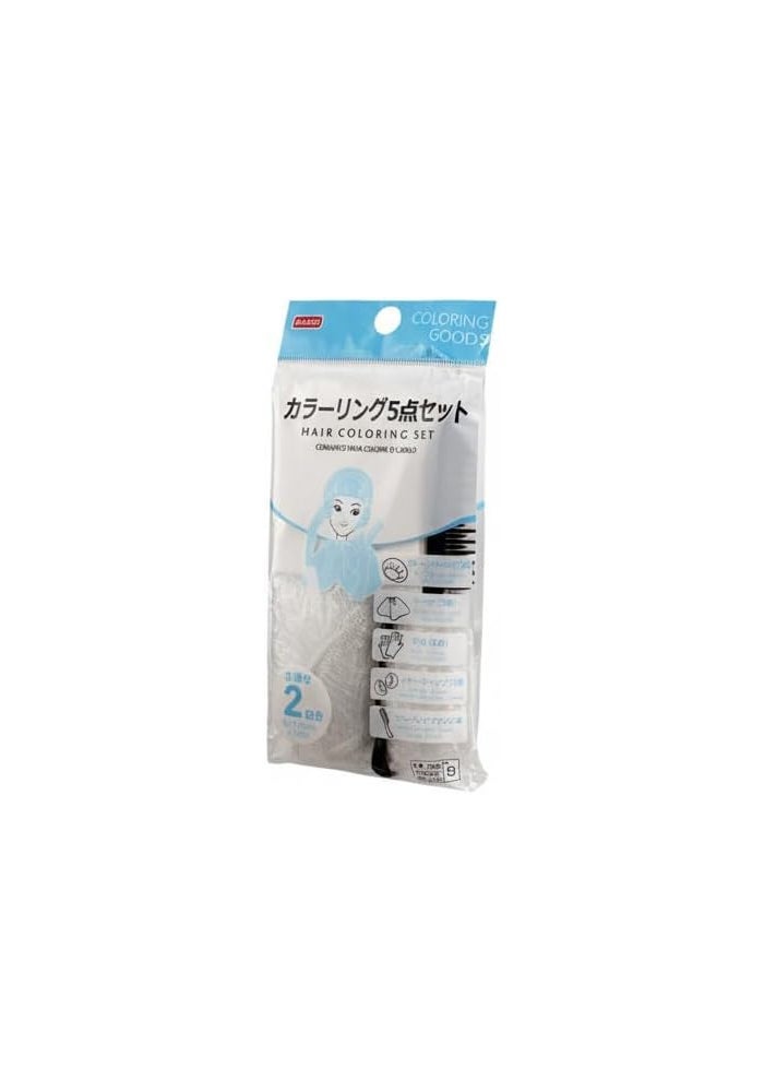 DAISO 5-Piece Hair Coloring Set - Professional Dye Application Tools (Set of 2) - Image 2